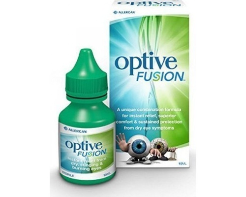 Allergan Optive Fusion Λιπαντικές Οφθαλμικές Σταγόνες με Υαλουρονικό Οξύ, 10ml   Allergan Optive Fusion Λιπαντικές Οφθαλμικές Σταγόνες με Υαλουρονικό Οξύ, 10ml