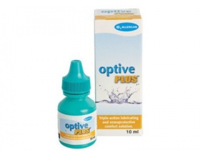 Allergan Optive Plus Λιπαντικές Οφθαλμικές Σταγόνες Τριπλής Δράσης , 10ml 