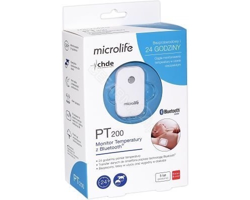 Microlife PT200 Bluetooth Thermometer, Θερμόμετρο Ψηφιακό με Bleutooth για Δυνατότητα Σύνδεσης με Smartphone ή Tablet  για 24h Παρακολούθηση, 1τμχ Microlife PT200 Bluetooth Thermometer, Θερμόμετρο Ψηφιακό με Bleutooth για Δυνατότητα Σύνδεσης με Smartphone ή Tablet  για 24h Παρακολούθηση, 1τμχ