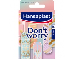  Hansaplast Limited Edition Don't Worry Επιθέματα,  φιλικά προς την επιδερμίδα ,16 τεμάχια  