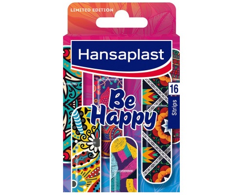 Hansaplast Limited Edition Be Happy Strips, 16Τμχ Hansaplast Limited Edition Be Happy Strips, 16Τμχ