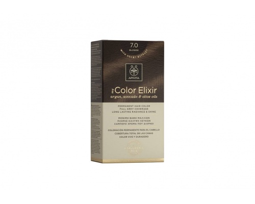 Apivita My Color Elixir No 7.0 Μόνιμη Βαφή Μαλλιών Ξανθό, 1 τεμάχιο  Apivita My Color Elixir No 7.0 Μόνιμη Βαφή Μαλλιών Ξανθό, 1 τεμάχιο