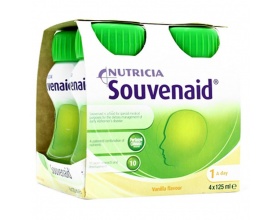 Nutricia Souvenaid Vanilla Flavour Θρεπτικό Ρόφημα για Βελτίωση της Μνήμης σε Ασθενείς με Νόσο Alzheimer, 4x125ml