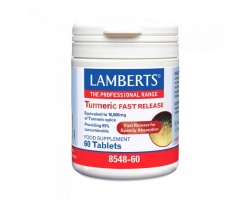 Lamberts Turmeric Fast Release Συμπλήρωμα διατροφής εκχυλίσματος ρίζας Turmeric  60tabs