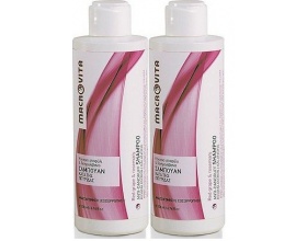 Macrovita Σαμπουάν κατά της Πιτυρίδας με Κόκκινο Σταφύλι & Δεντρολίβανο 2x200ml 