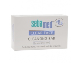 Sebamed Clear Face Cleansing Bar Καθαρίζει το λιπαρό, με τάση Ακμής, δέρμα, 100gr