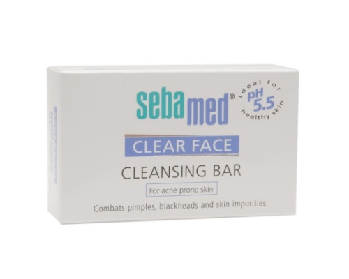 Sebamed Clear Face Cleansing Bar Καθαρίζει το λιπαρό, με τάση Ακμής, δέρμα, 100gr Sebamed Clear Face Cleansing Bar Καθαρίζει το λιπαρό, με τάση Ακμής, δέρμα, 100gr