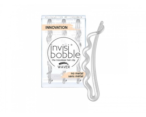 Invisibobble Waver Crystal, Τσιμπιδάκια μαλλιών Διάφανo, 3τεμάχια Invisibobble Waver Crystal, Τσιμπιδάκια μαλλιών Διάφανo, 3τεμάχια