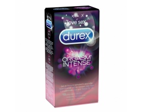 Durex Orgasm'Intense Προφυλακτικά με ραβδώσεις για μεγαλύτερη απόλαυση 10 τεμάχια 