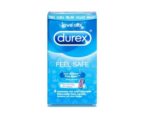 DUREX Feel Safe Προφυλακτικά 6 τμχ DUREX Feel Safe Προφυλακτικά 6 τμχ