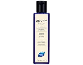 Phyto PhytoArgent No Yellow Shampoo Σαμπουάν που τονώνει τη λάμψη και την ομορφιά στις γκρι και ασημί ανταύγειες 250ml  