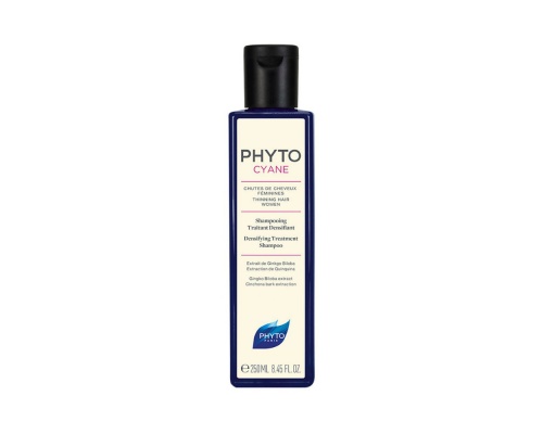 Phyto Phytocyane Shampoo Αναζωογονητικό & συγχρόνως καλλυντικό σαμπουάν που προσφέρει πυκνότητα & λάμψη στα μαλλιά 250ml 