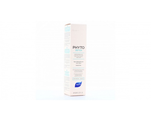 Phyto Phytodetox Spray με αιθέριο έλαιο ευκαλύπτου και κουμκουάτ επαναφέρει την καθαρότητα και την ανάλαφρη υφή των μαλλιών 150ml  Phyto Phytodetox Spray με αιθέριο έλαιο ευκαλύπτου και κουμκουάτ επαναφέρει την καθαρότητα και την ανάλαφρη υφή των μαλλιών 150ml