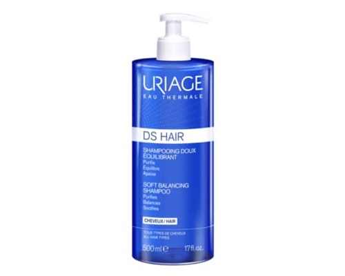 URIAGE DS Hair Soft Balancing Shampoo Απαλό εξορροπιστικό σαμπουάν καθημερινής χρήσης 500ml   URIAGE DS Hair Soft Balancing Shampoo Απαλό εξορροπιστικό σαμπουάν καθημερινής χρήσης 500ml