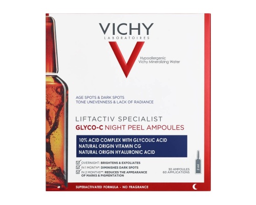 Vichy Liftactiv Specialist Glyco - C Night Pell Αντιγηραντικές Αμπούλες 1.8ml x 30amp