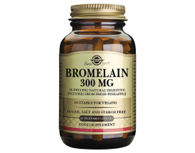Solgar Bromelain 300mg, Πεπτικό Ενζυμο Βρομελαϊνης, 60vegcaps