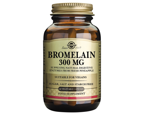 Solgar Bromelain 300mg, Πεπτικό Ενζυμο Βρομελαϊνης, 60vegcaps Solgar Bromelain 300mg, Πεπτικό Ενζυμο Βρομελαϊνης, 60vegcaps