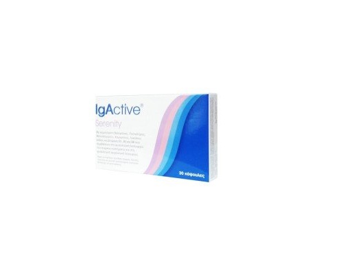 Igactive Serenity Συμπλήρωμα Διατροφής Του Νευρικού Συστήματος, 30 Κάψουλες Igactive Serenity Συμπλήρωμα Διατροφής Του Νευρικού Συστήματος, 30 Κάψουλες