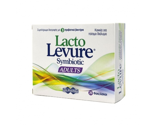 Uni-pharma LactoLevure Symbiotic Adults Συμπλήρωμα Διατροφής Προβιοτικών για Ενήλικες 20 sticks 