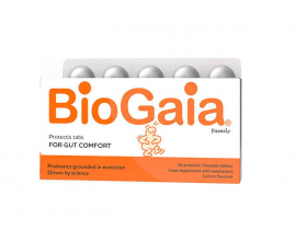 BioGaia ProTectis Family Προβιοτικά με ευχάριστη γεύση Λεμόνι, 10 chew. tabs