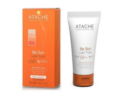 Atache Be Sun Light Fluid SPF50+ Αντηλιακή Κρέμα Προσώπου με Χρώμα για Κανονική/Μεικτή Επιδερμίδα, 50ml Atache Be Sun Light Fluid SPF50+ Αντηλιακή Κρέμα Προσώπου με Χρώμα για Κανονική/Μεικτή Επιδερμίδα, 50ml