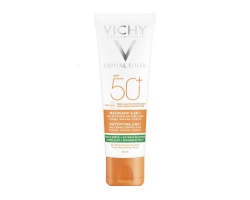 Vichy Capital Soleil Mattifying 3in1 Daily Shine Control Care SPF50+ Αντηλιακή Κρέμα Προσώπου Κατά της Λιπαρότητας, 50ml Vichy Capital Soleil Mattifying 3in1 Daily Shine Control Care SPF50+ Αντηλιακή Κρέμα Προσώπου Κατά της Λιπαρότητας, 50ml