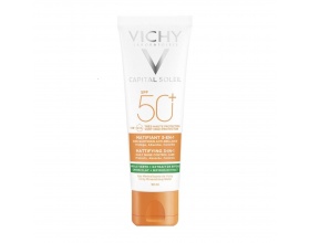 Vichy Capital Soleil Mattifying 3in1 Daily Shine Control Care SPF50+ Αντηλιακή Κρέμα Προσώπου Κατά της Λιπαρότητας, 50ml