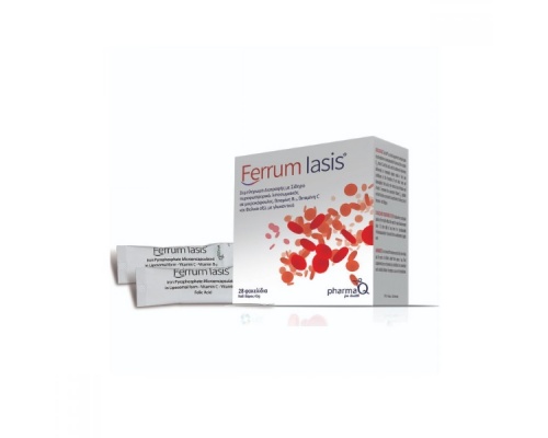 PharmaQ Ferrum Iasis Συμπλήρωμα Διατροφής Σιδήρου πυροφωσφορικό λιποσωμιακό σε μικροκάψουλες, 28 φακελάκια 