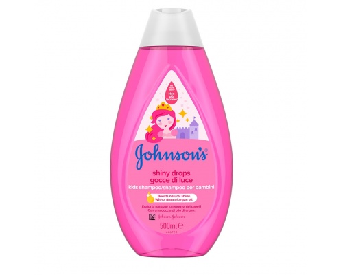 Johnson's Shiny Drops Kids Shampoo, Παιδικό Σαμπουάν με Έλαιο Αργκάν, 500ml Johnson's Shiny Drops Kids Shampoo, Παιδικό Σαμπουάν με Έλαιο Αργκάν, 500ml