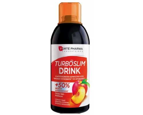 Forte Pharma Turboslim drink για Στέγνωμα Σιλουέτας με Γεύση Τσάι-Ροδάκινο, 500ml Forte Pharma Turboslim drink για Στέγνωμα Σιλουέτας με Γεύση Τσάι-Ροδάκινο, 500ml