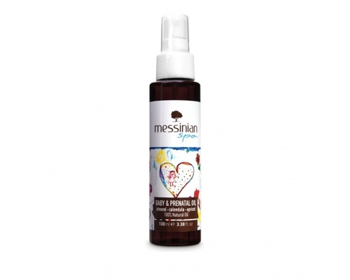 Messinian Spa Baby & Prenatal Oil Φυσικό λάδι για μασάζ με μείγμα αμυγδαλέλαιου και ελαίου βερίκοκου-καλέντουλας 100ml Messinian Spa Baby & Prenatal Oil Φυσικό λάδι για μασάζ με μείγμα αμυγδαλέλαιου και ελαίου βερίκοκου-καλέντουλας 100ml