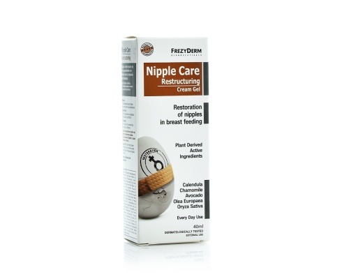 Frezyderm Nipple Care Restructuring Cream-Gel Κρέμα για την Αποκατάσταση των Θηλών κατά των Θηλασμό, 40ml  Frezyderm Nipple Care Restructuring Cream-Gel Κρέμα για την Αποκατάσταση των Θηλών κατά των Θηλασμό, 40ml