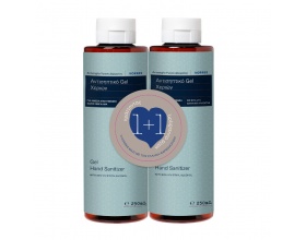 Korres Gel Hand Sanitizer Αντισηπτικό Gel Χεριών για Άμεση απολύμανση 250ml + 250ml 
