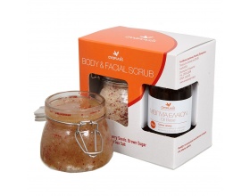 Anaplasis Body & Facial Scrub με Καστανή Ζάχαρη – Ελληνικό Αλάτι Μεσολογγίου & Σπόρους Cranberry 250gr 
