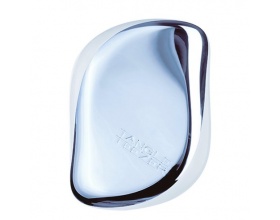 Tangle Teezer Compact Styler Detangling Hairbrush Baby Blue Chrome Χωρίς Λαβή σε Μπλε Χρώμα, 1τμχ