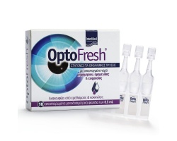 Intermed Optofresh Drops Σταγόνες για Οφθαλμικές Πλύσεις, φυσική ανακούφιση των ξηρών, κουρασμένων & ερεθισμένων οφθαλμών 10 x 0,5ml  Intermed Optofresh Drops Σταγόνες για Οφθαλμικές Πλύσεις, φυσική ανακούφιση των ξηρών, κουρασμένων & ερεθισμένων οφθαλμών 10 x 0,5ml