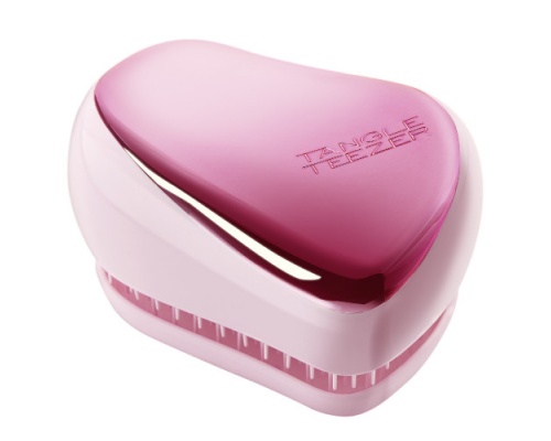 Tangle Teezer Compact Styler Detangling Hairbrush Baby Pink Chrome Βούρτσα Μαλλιών Χωρίς Λαβή σε Ροζ Χρώμα, 1τμχ Tangle Teezer Compact Styler Detangling Hairbrush Baby Pink Chrome Βούρτσα Μαλλιών Χωρίς Λαβή σε Ροζ Χρώμα, 1τμχ