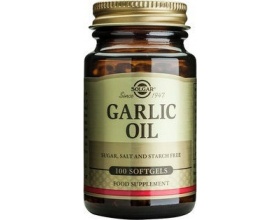 Solgar Garlic Oil, αγνό, αραφινάριστο σκορδέλαιο συμπυκνωμένης μορφής και δρα θετικά στη μείωση της υψηλής πίεσης 100softgels 