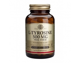 Solgar L-TYROSINE 500mg Δομικό στοιχείο νευροδιαβιβαστών του εγκεφάλου με θετική επίδραση σε διάθεση και νοητική εγρήγορση 50caps Solgar L-TYROSINE 500mg Δομικό στοιχείο νευροδιαβιβαστών του εγκεφάλου με θετική επίδραση σε διάθεση και νοητική εγρήγορση 50caps