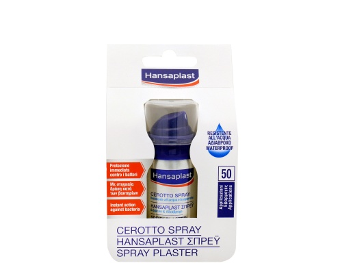 HANSAPLAST CEROTTO SPRAY Καλύψτε τις πληγές γρήγορα και εύκολα με "διάφανη" προστασία Αδιάβροχο spray, με άμεση δράση κατά των βακτηριδίων 50 εφαρμογές   HANSAPLAST CEROTTO SPRAY Καλύψτε τις πληγές γρήγορα και εύκολα με "διάφανη" προστασία Αδιάβροχο spray, με άμεση δράση κατά των βακτηριδίων 50 εφαρμογές