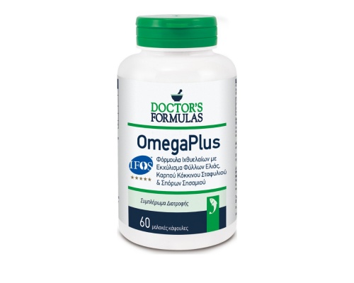 Doctor's Formulas Omega Plus, Φόρμουλα Ιχθυελαίων 60 Κάψουλες 