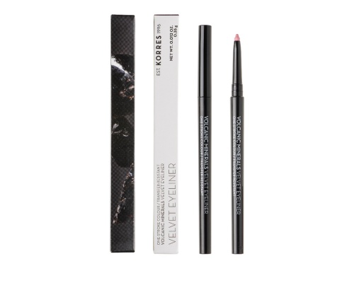 Korres Volcanic Mineral Velvet Eyeliner No 25 Velvet Bubblegum Μηχανικό Μολύβι Ματιών 0.35g 
