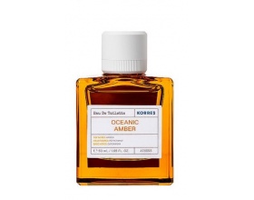 Korres Oceanic Amber Eau De Toilette, Φρέσκο άρωμα θαλασσινού νερού, παράλληλα με μία γλυκιά και ζεστή μυρωδιά ρητίνης 50ml 