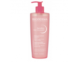 Bioderma Sensibio Gel Moussant Ήπιο Τζελ Καθαρισμού για Ευαίσθητες Επιδερμίδες, 500ml