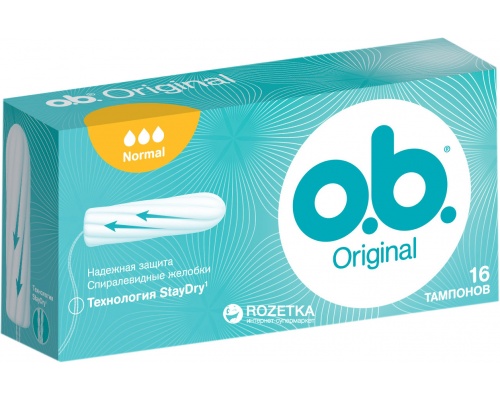 OB Original Normal Ταμπόν Μεσαίας Ροής, 16τμχ OB Original Normal Ταμπόν Μεσαίας Ροής, 16τμχ
