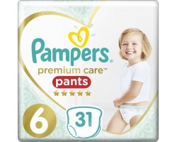 Pampers Premium Care Pants, Νo 6 15+kg 31 Πάνες