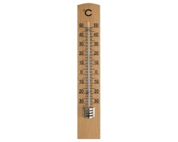 Θερμόμετρο εσωτερικού χώρου ξύλινο, 1τμχ