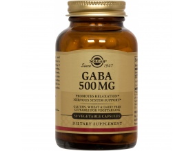 SOLGAR GABA 500mg Συμπλήρωμα διατροφής αμινοξύ Βοηθάει στην αϋπνία,Έχει αντισπασμωδικές & αντιυπερτασικές ιδιότητες, 50 κάψουλες  SOLGAR GABA 500mg Συμπλήρωμα διατροφής αμινοξύ Βοηθάει στην αϋπνία,Έχει αντισπασμωδικές & αντιυπερτασικές ιδιότητες, 50 κάψουλες