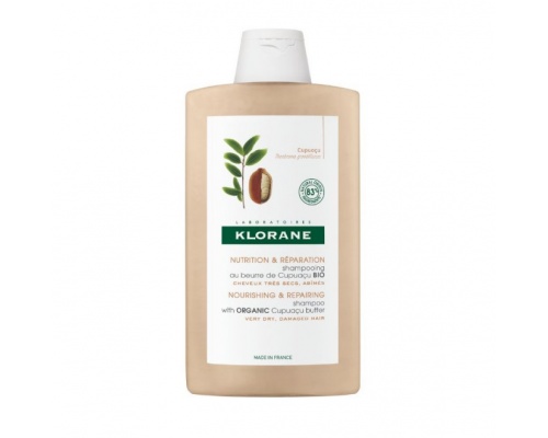 Klorane Νutrition & Repair Shampoo With Cupuacu Butter Σαμπουάν Για Πολύ Ξηρά Μαλλιά , 400ml  Klorane Νutrition & Repair Shampoo With Cupuacu Butter Σαμπουάν Για Πολύ Ξηρά Μαλλιά , 400ml