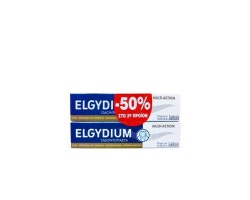 ELGYDIUM Multi-Action Toothpaste Οδοντόπαστα για ούλα, προστασία από τερηδόνα, οδοντική πλάκα, δροσερή αναπνοή 75ml +75ml 